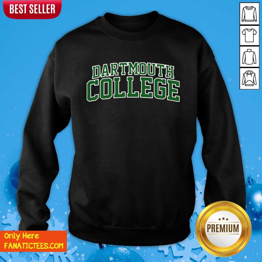 Awesome Dartmouth College Green Text Shirt