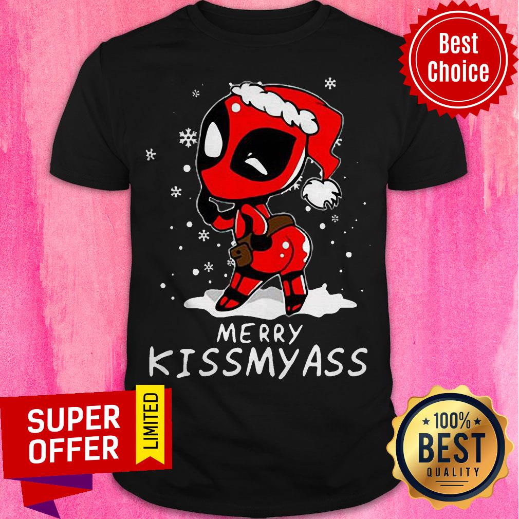 Awesome Deadpool Merry Kiss My Ass Shirt