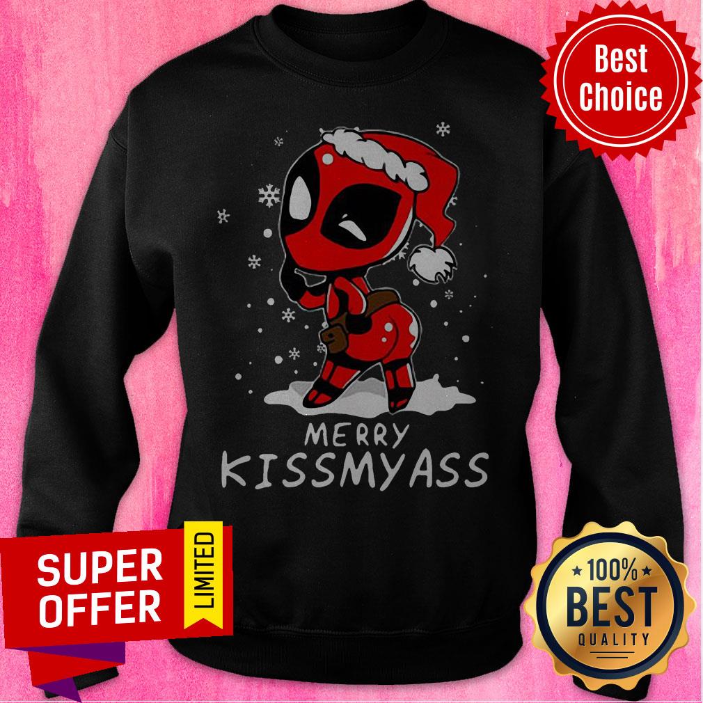 Awesome Deadpool Merry Kiss My Ass Shirt