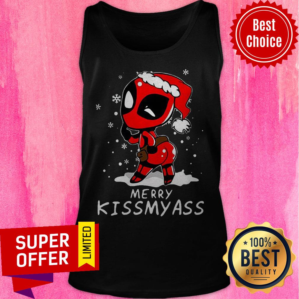 Awesome Deadpool Merry Kiss My Ass Shirt
