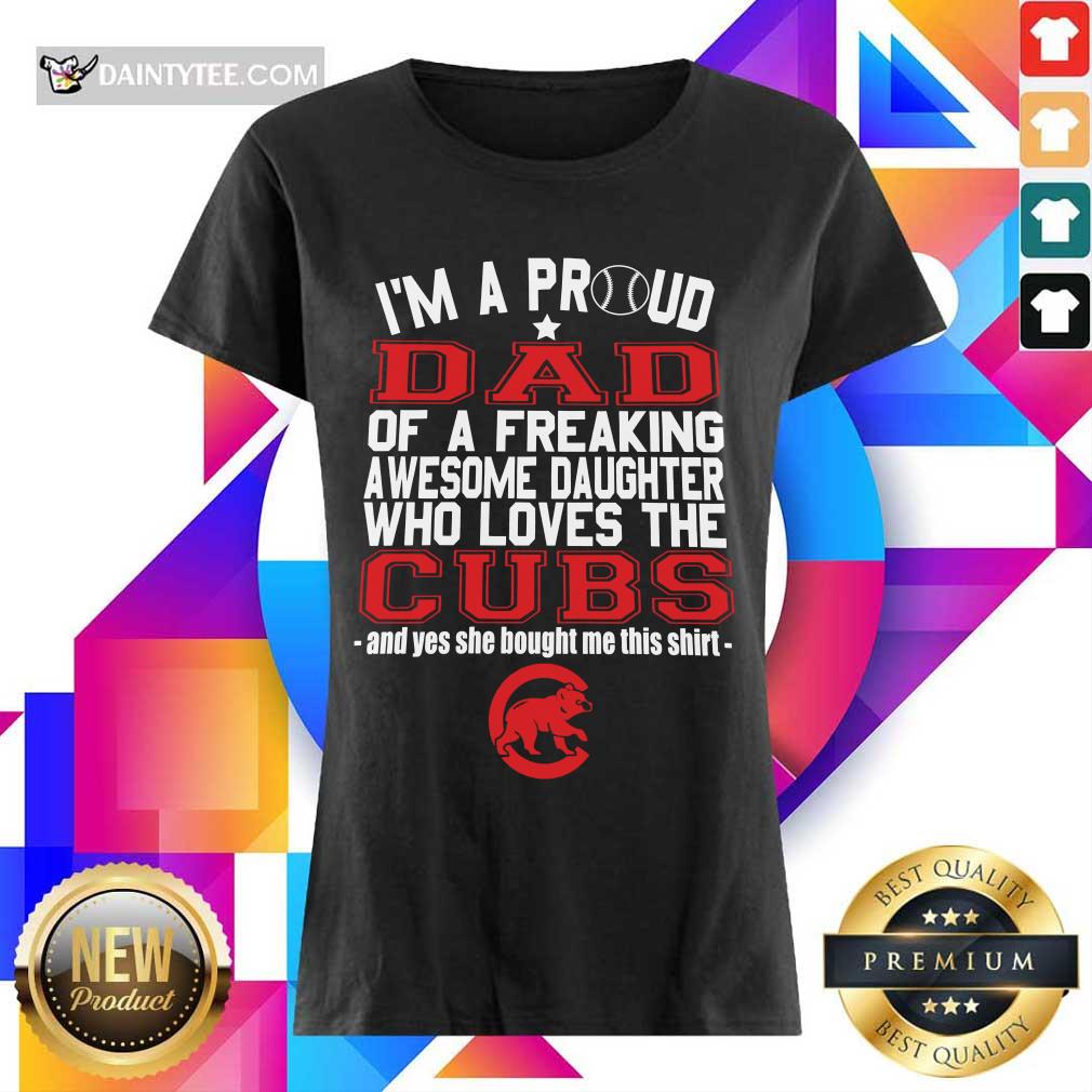 Awesome Im A Proud Dad Chicago Cubs 2021 Shirt