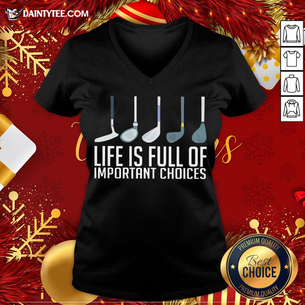Awesome Life Is Full Of Choices Golf Shirt