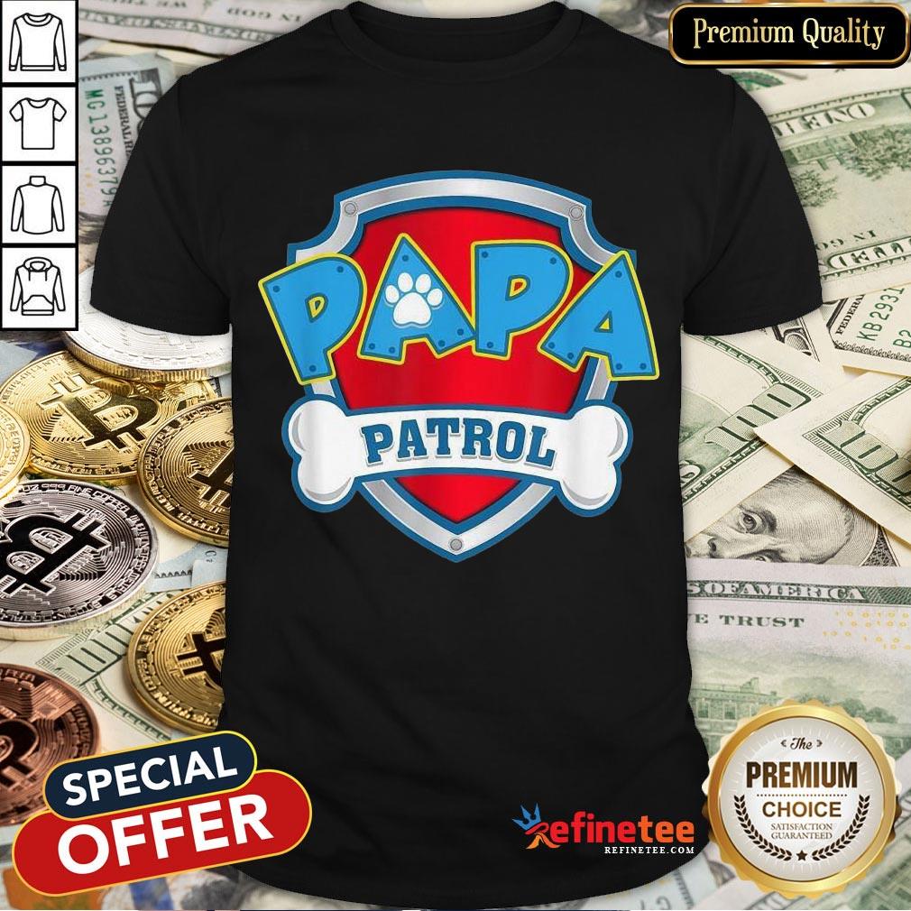 Awesome Mens Papa Patrol Dog Mom Shirt
