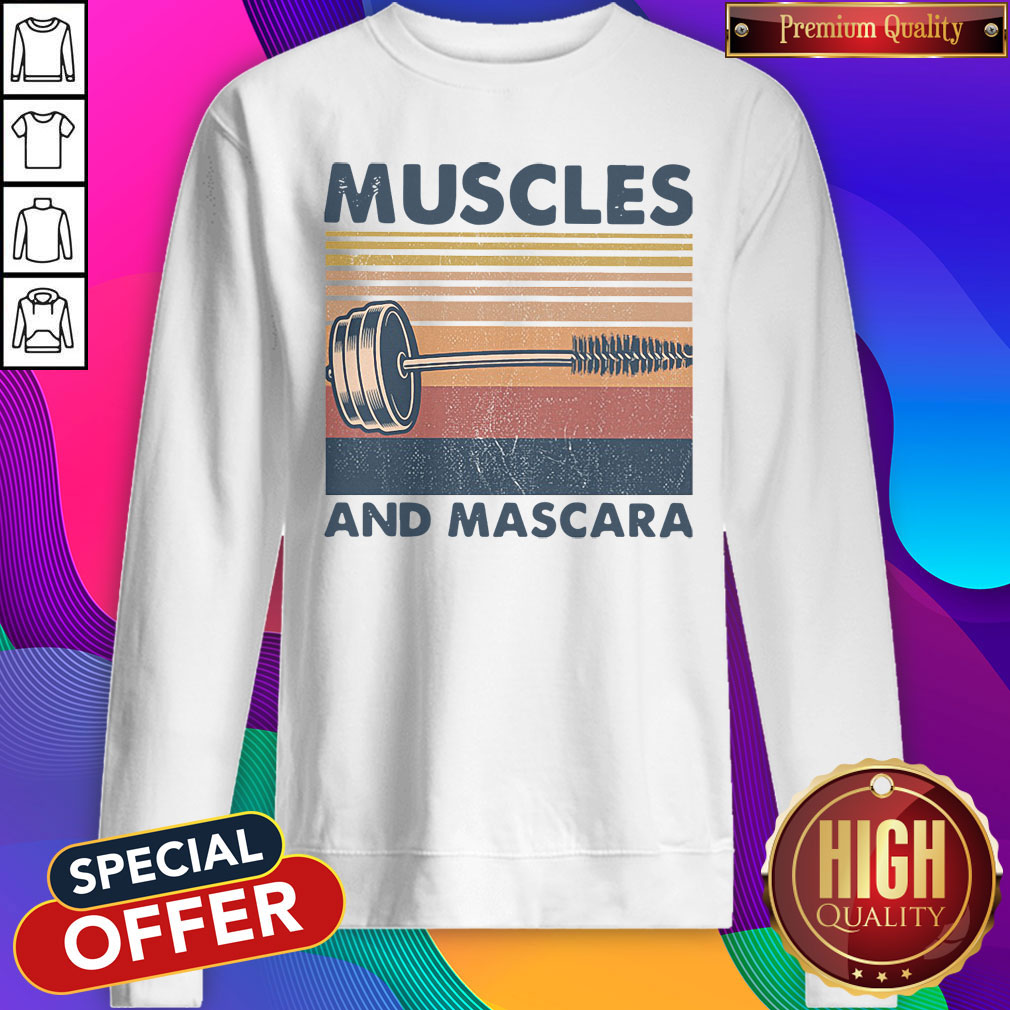 Awesome Muscles And Mascara Vintage Shirt
