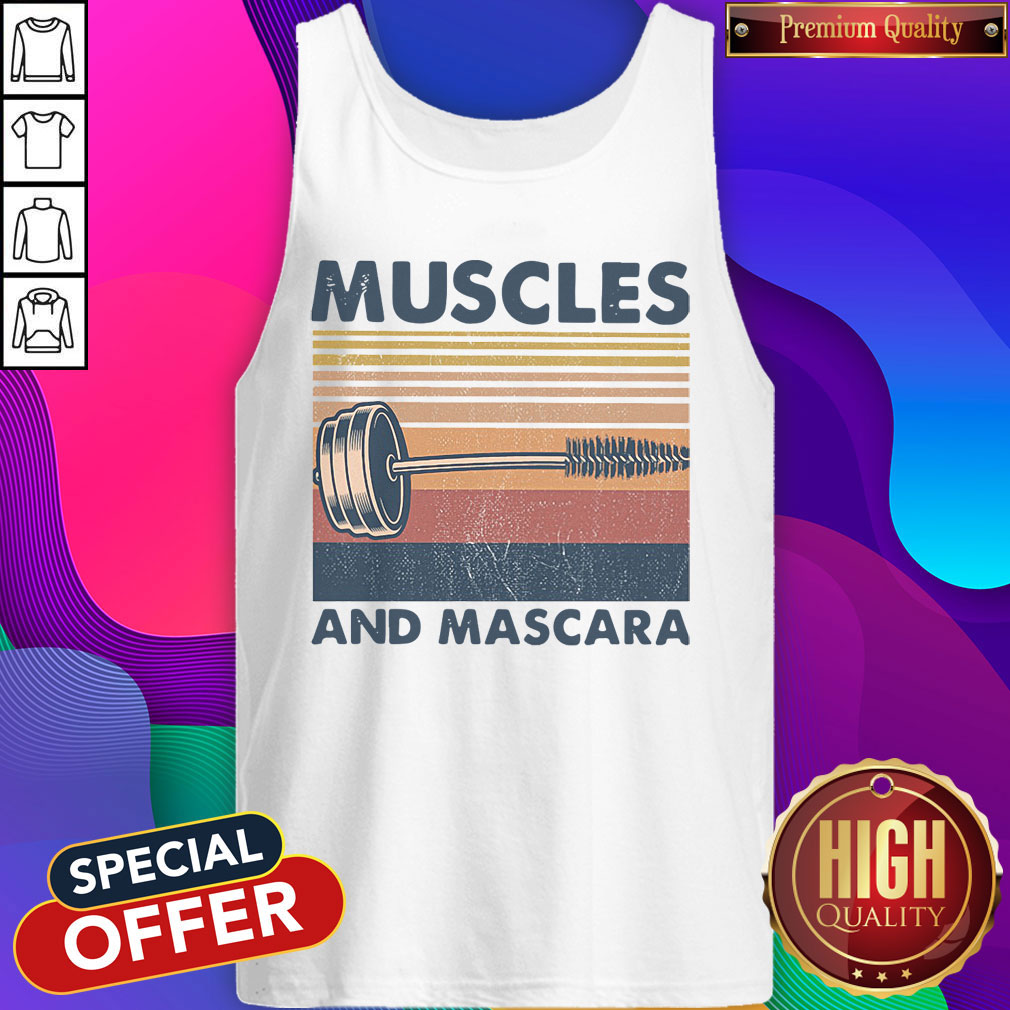 Awesome Muscles And Mascara Vintage Shirt