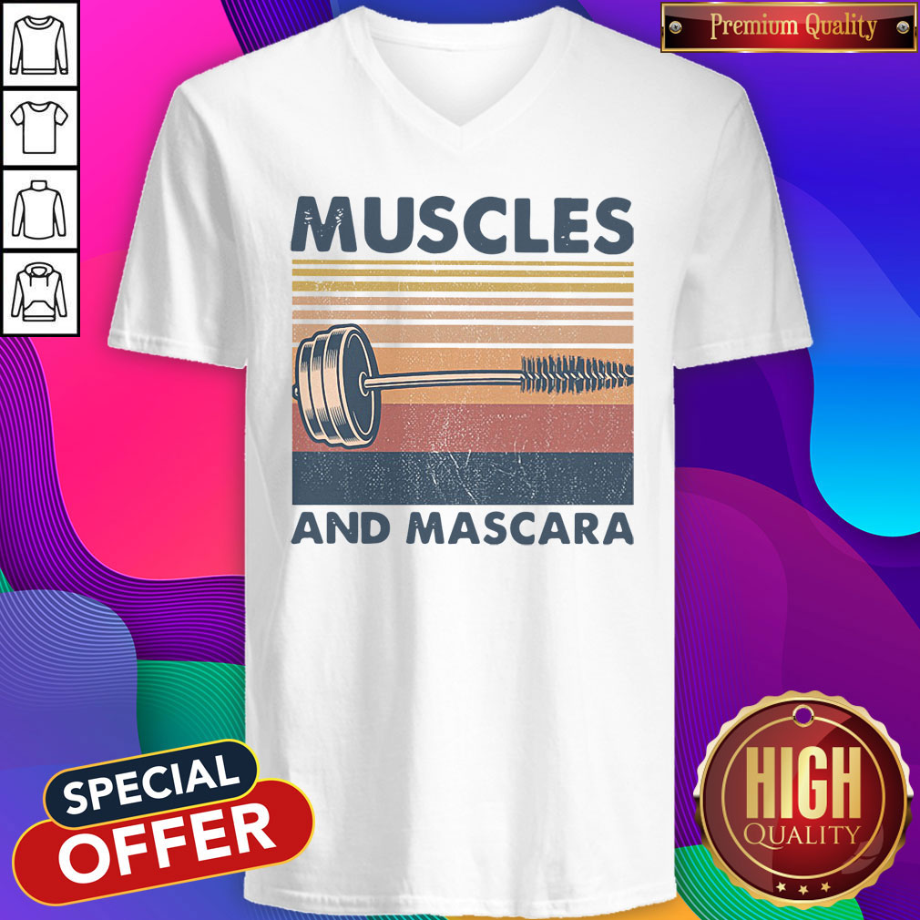 Awesome Muscles And Mascara Vintage Shirt