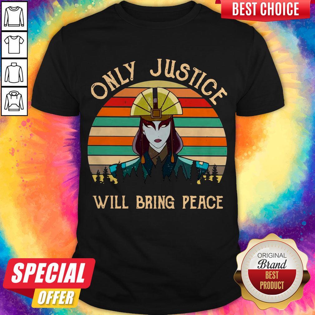 Awesome Only Justice Will Bring Peace Vintage Shirt