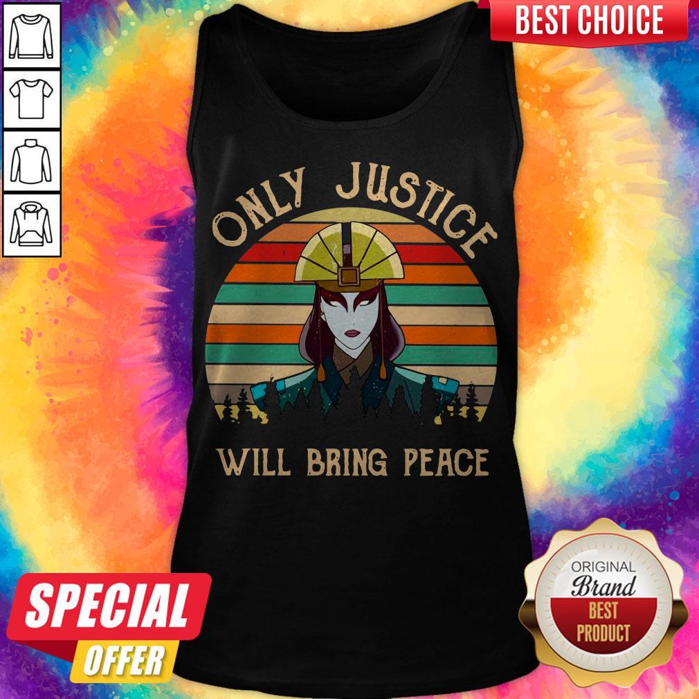 Awesome Only Justice Will Bring Peace Vintage Shirt