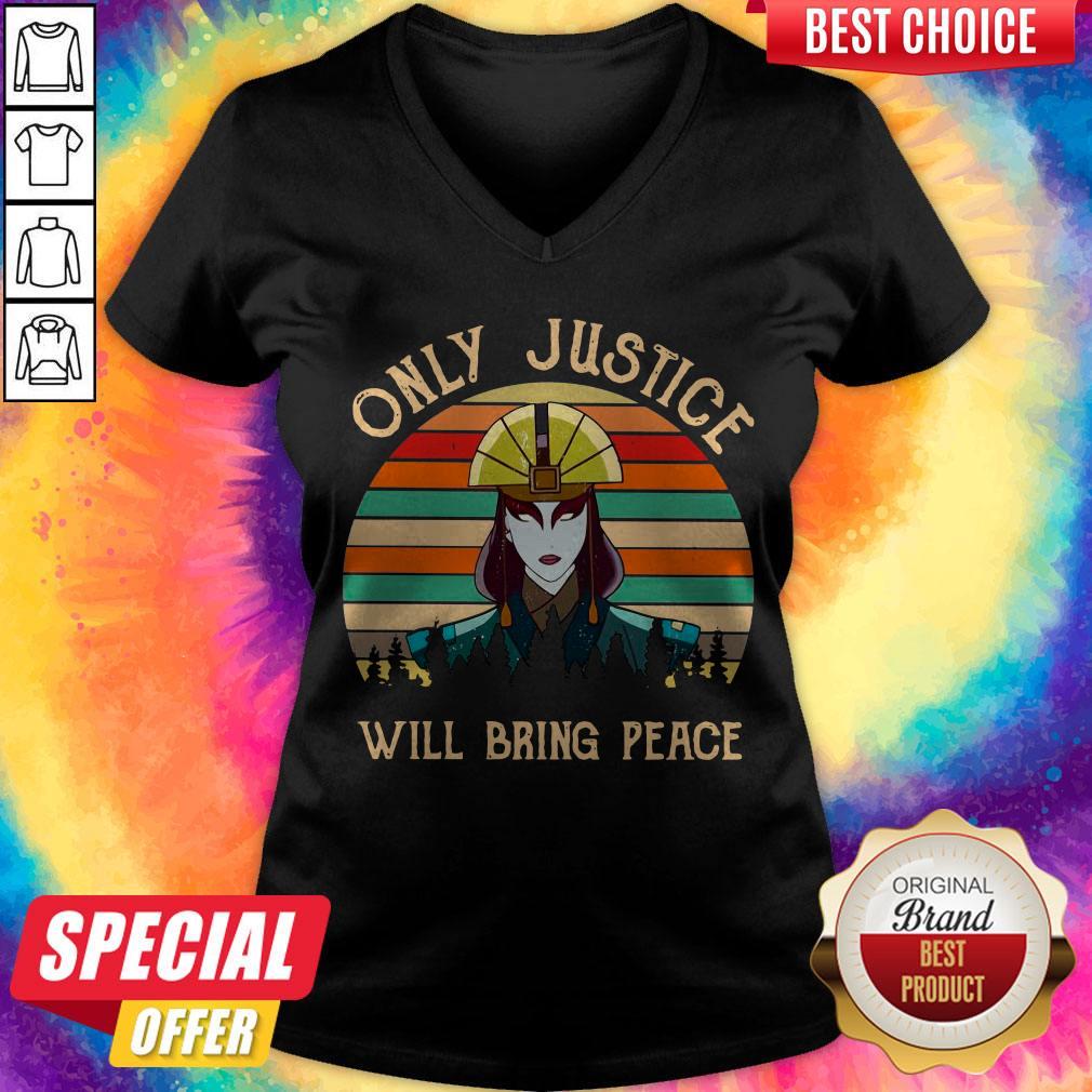 Awesome Only Justice Will Bring Peace Vintage Shirt
