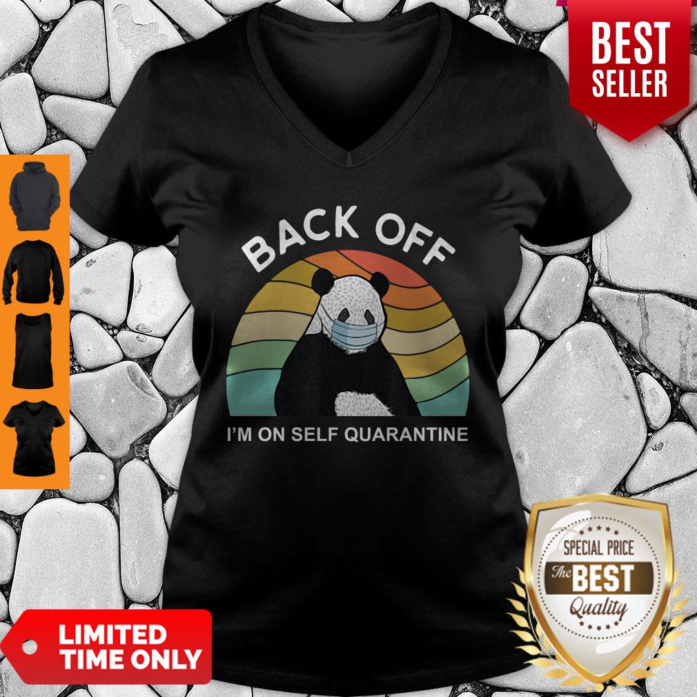 Awesome Panda Back Off I’m On Self Quarantine Covid-19 Shirt