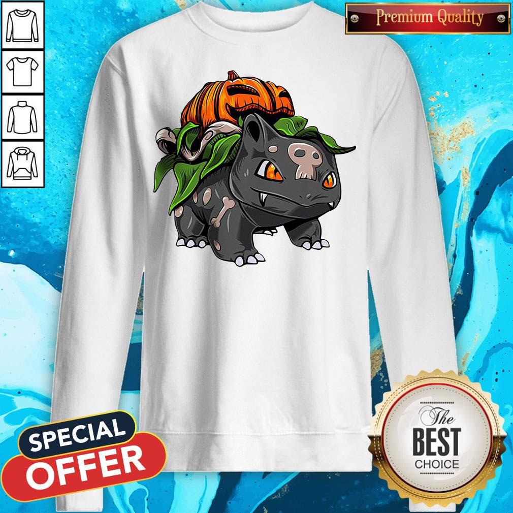 Awesome Pokemon Bulbasaur Pumpkin Halloween Shirt