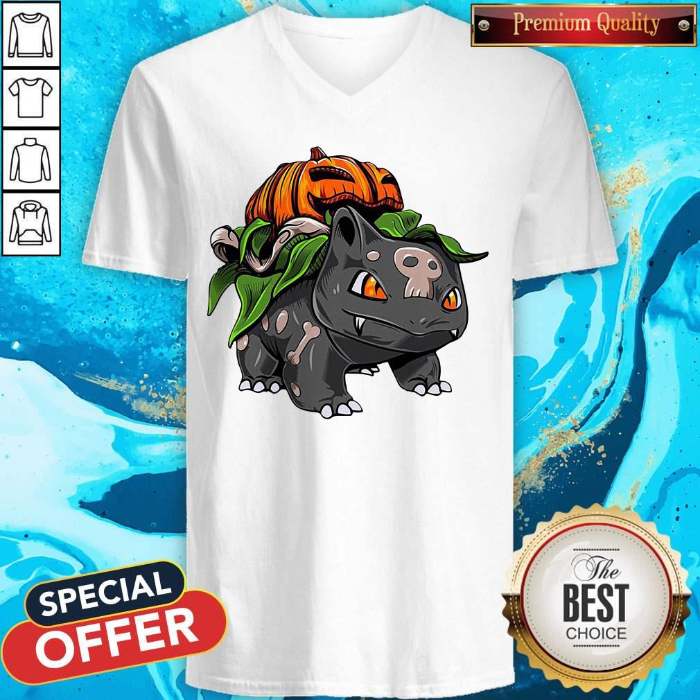 Awesome Pokemon Bulbasaur Pumpkin Halloween Shirt