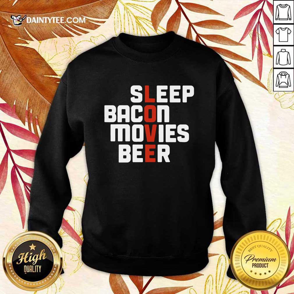 Awesome Sleep Bacon Movies Beer Shirt