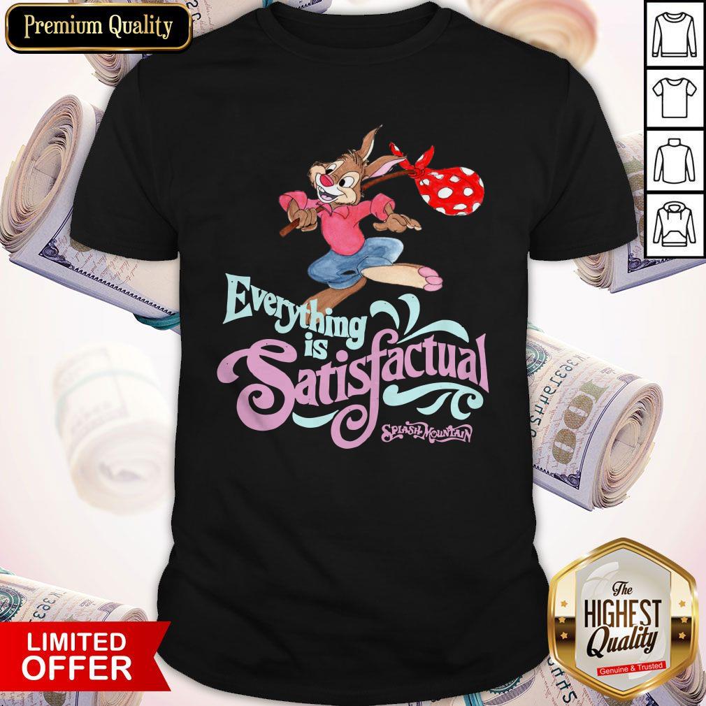 Awesome Splash Mountain Everything Is Satisfactual Shirt