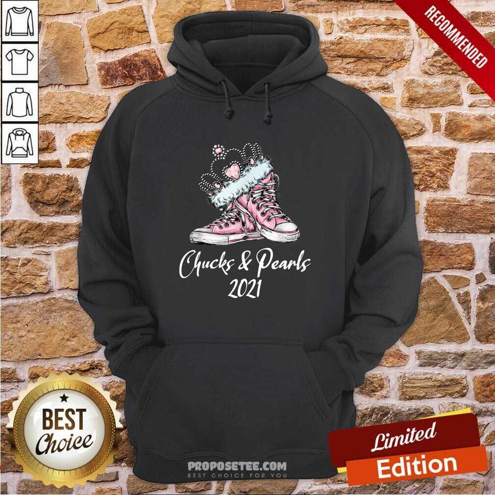 Awesome The Kamala Harris Converse Chucks And Pearls 2021 Shirt