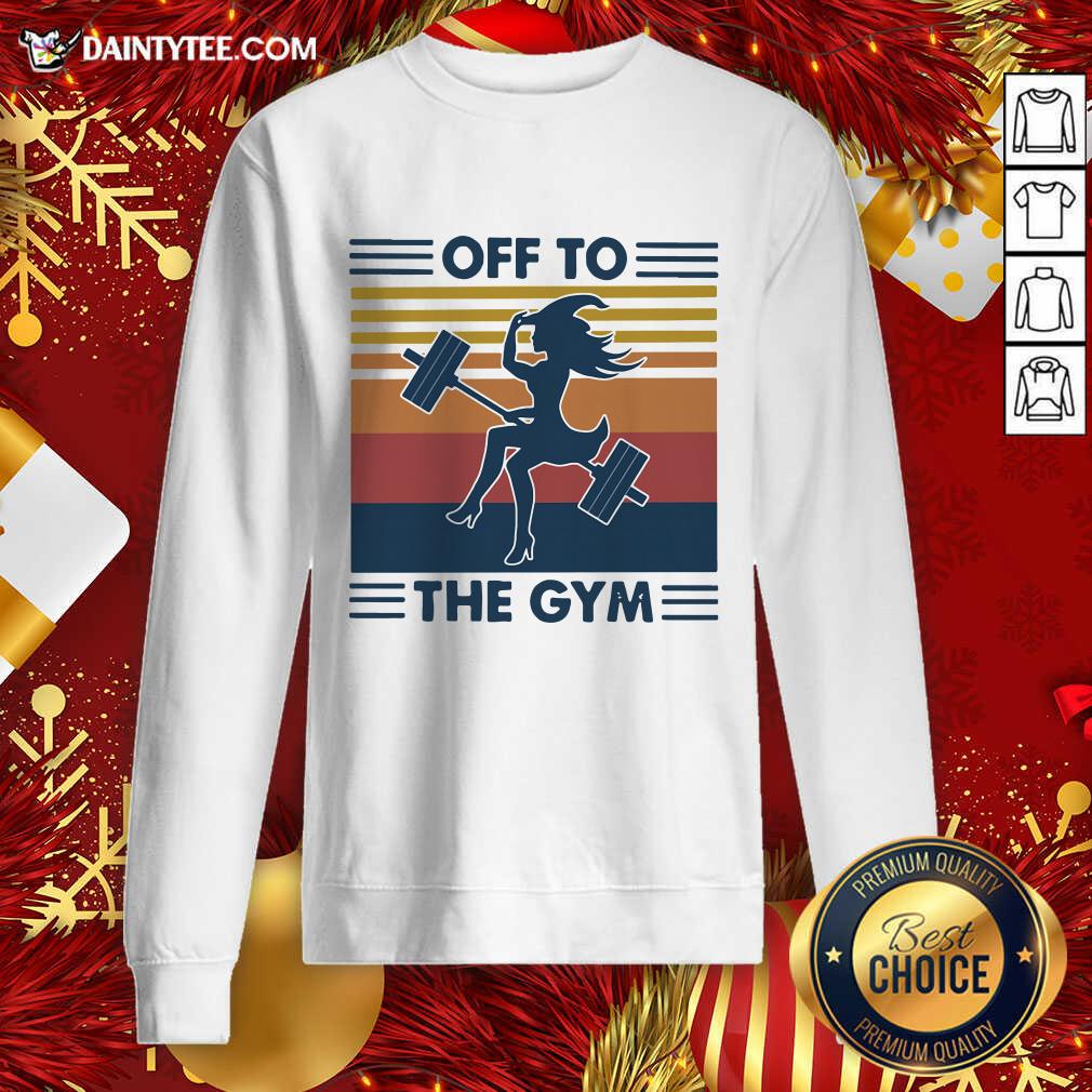 Awesome Witch Off To The Gym Vintage Shirt