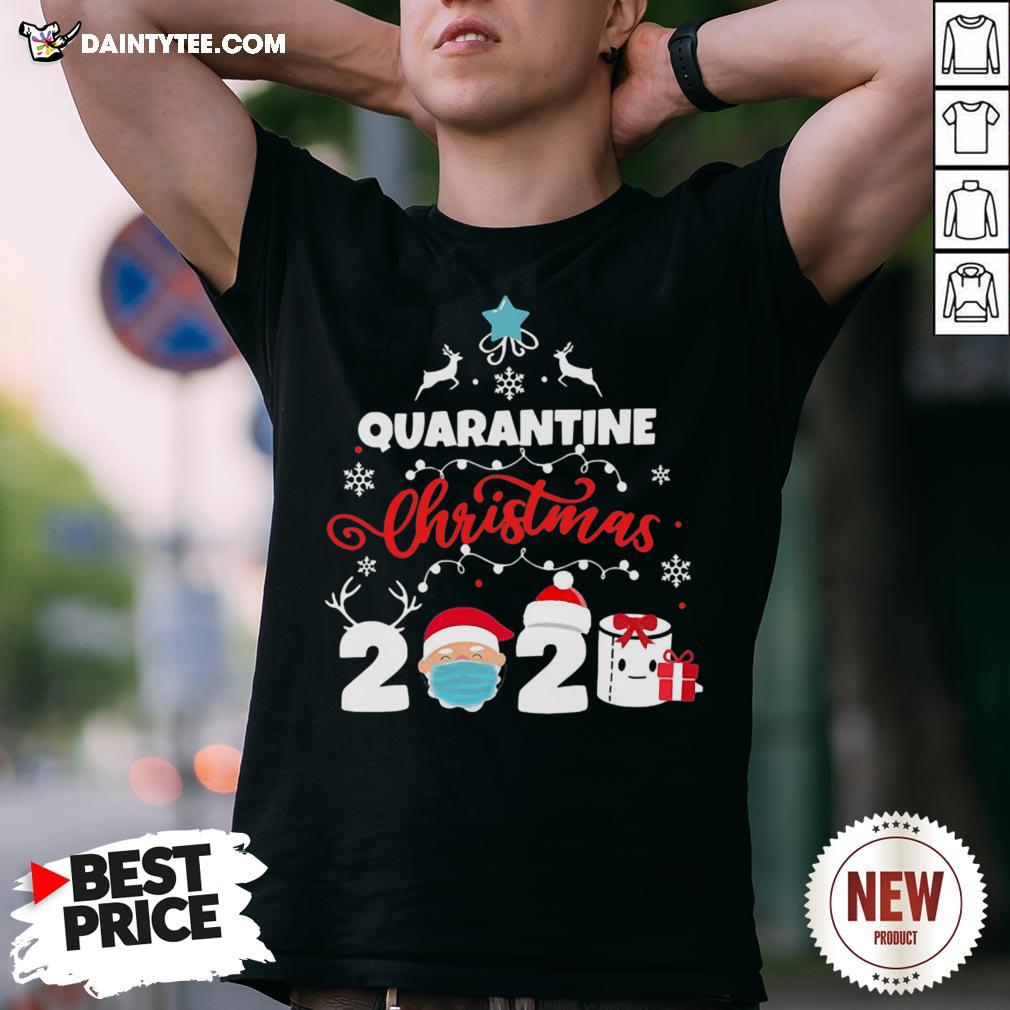 Awesome Xmas Quarantine Christmas 2020 Social Distancing Christmas Shirt