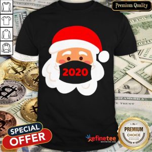 Top Santa Claus Wearing Face Mask 2020 Christmas Shirt