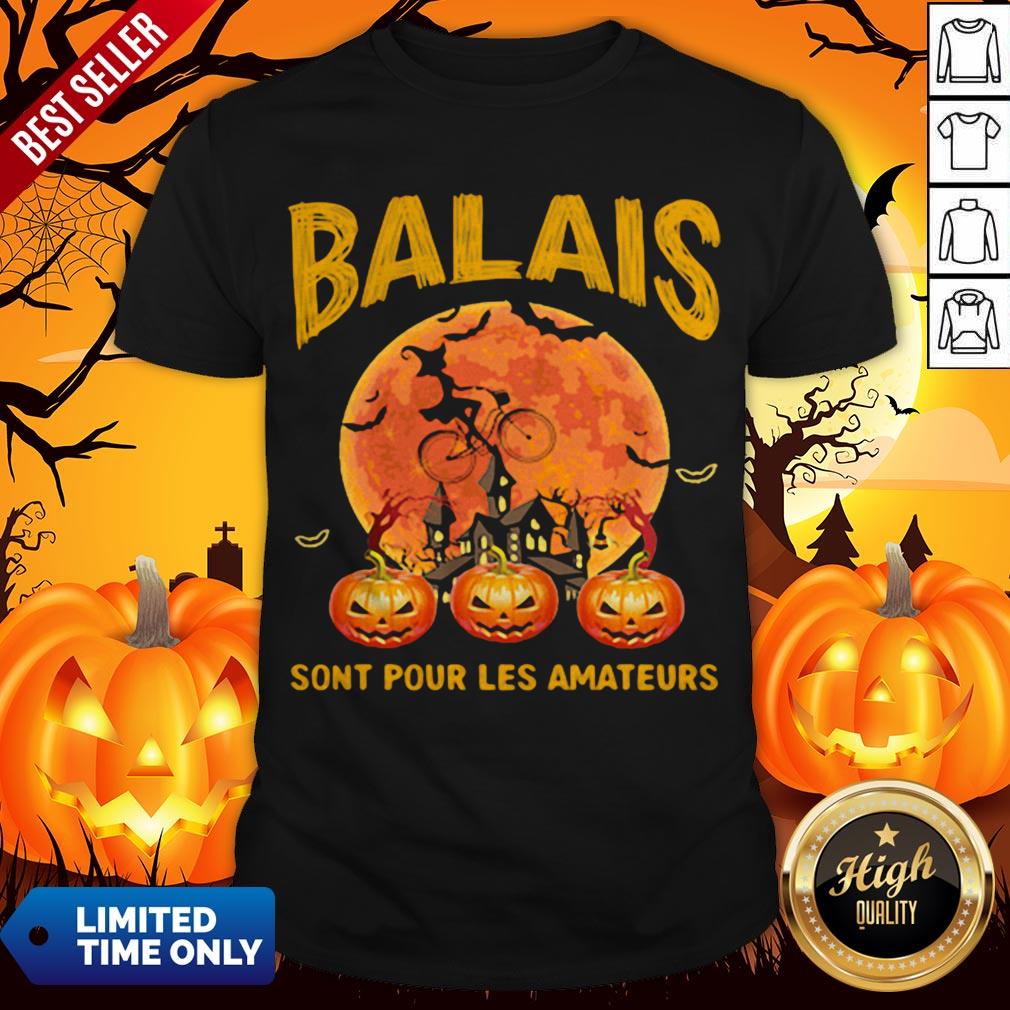 Balais Sont Pour Les Amateurs Lady Pumpkin Halloween Shirt