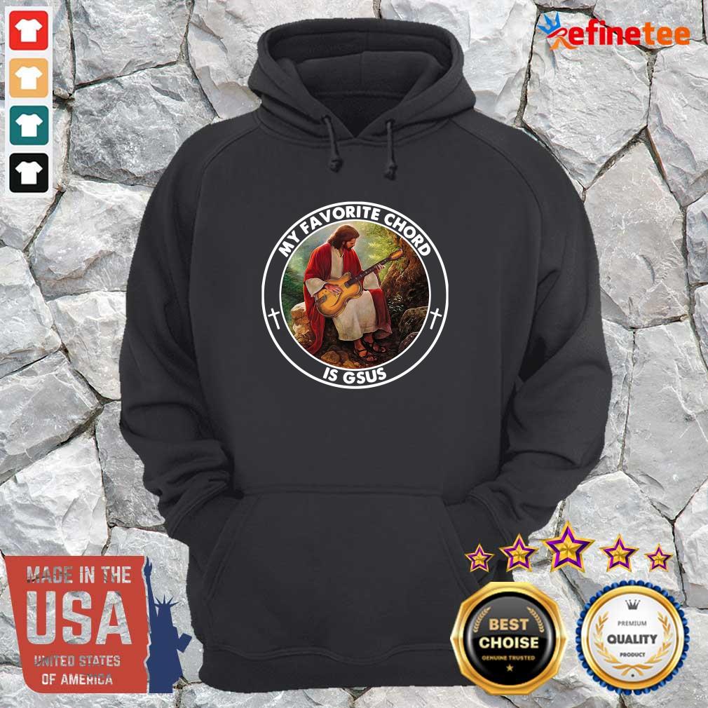 Beautiful Jesus Playing Guitar My Favorite Chord Is Gsus Shirt