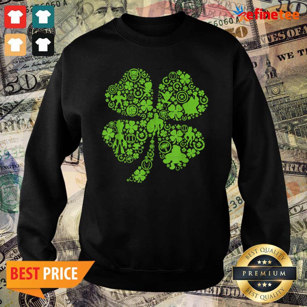 Beautiful Marvel Super Heroes Green Shamrock St. Patrick’s Day Shirt
