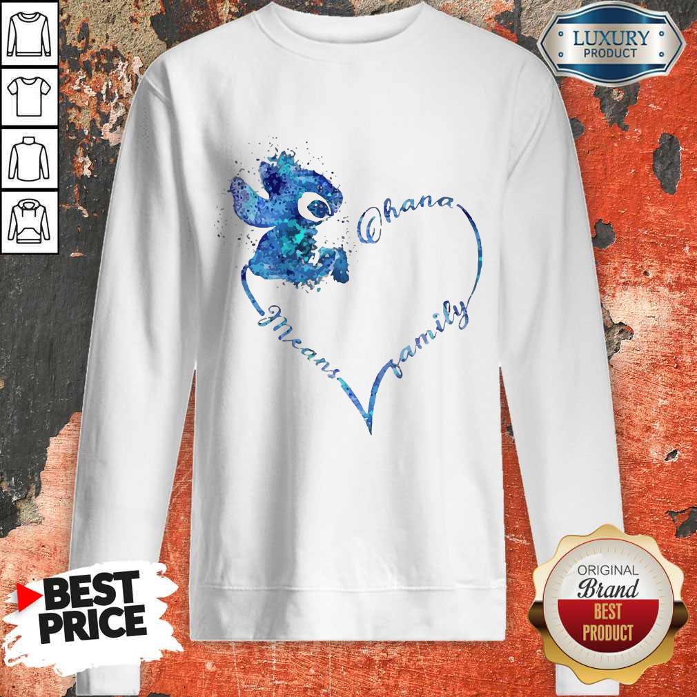 Beautiful Stitch Ohana Means Family Very Happy Shirt