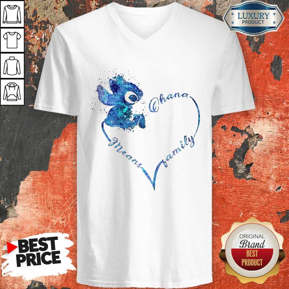Beautiful Stitch Ohana Means Family Very Happy Shirt