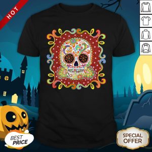 Sugar Skull Colorful Day Of The Dead Dia De Muertos Shirt