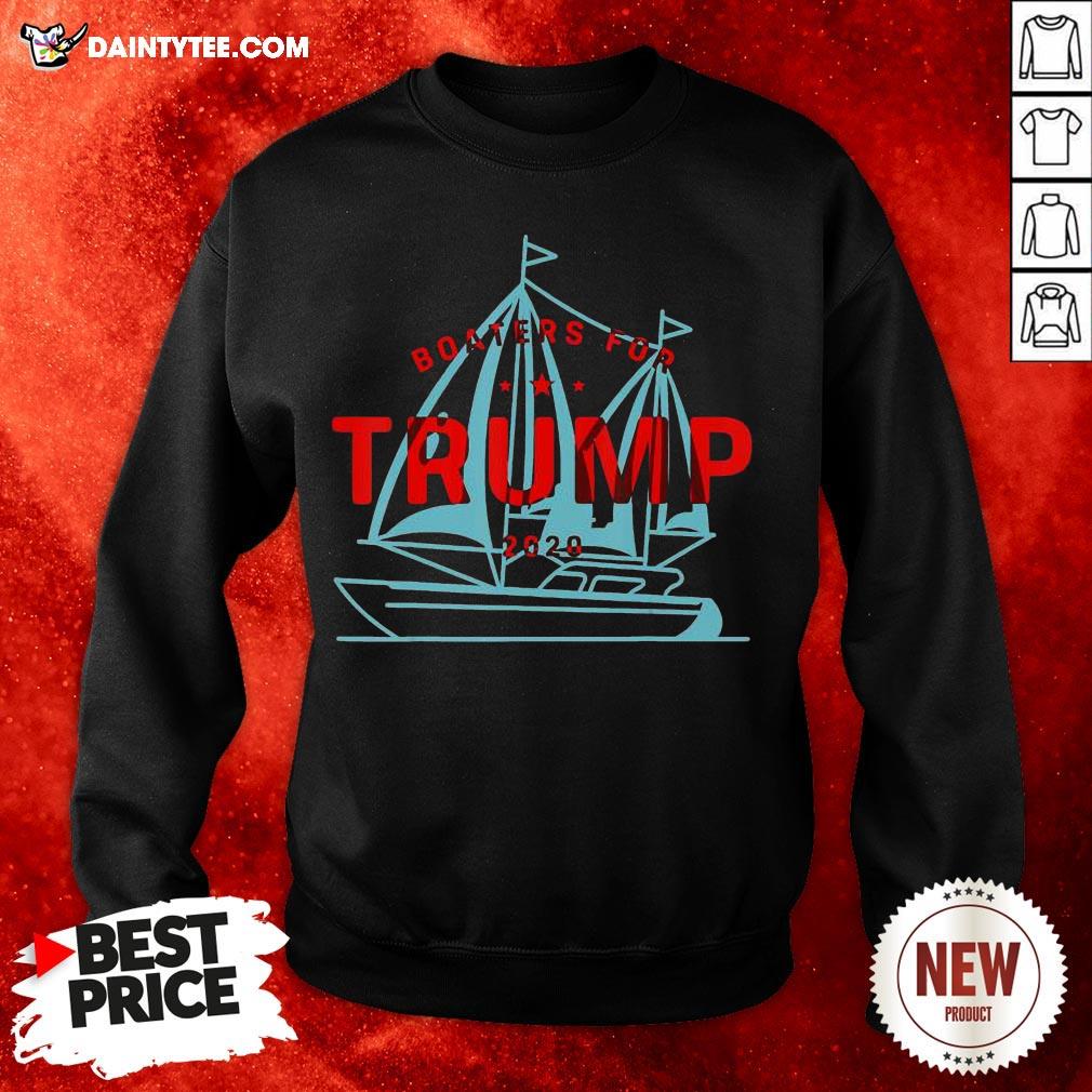 Boaters For Trump Boat Elect President 2020 Gift Funny Vote T-Shirt