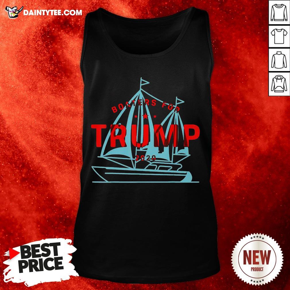 Boaters For Trump Boat Elect President 2020 Gift Funny Vote T-Shirt