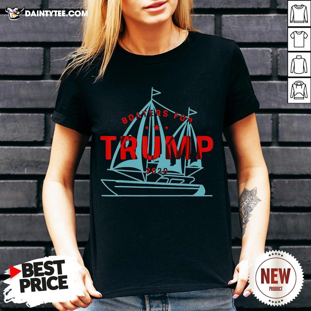 Boaters For Trump Boat Elect President 2020 Gift Funny Vote T-Shirt
