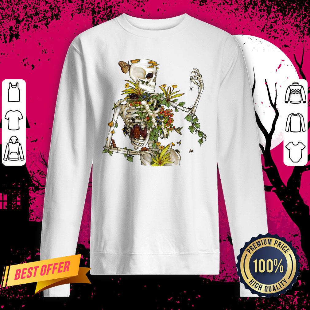 Bones And Botany Day Of The Dead Dia De Muertos Shirt