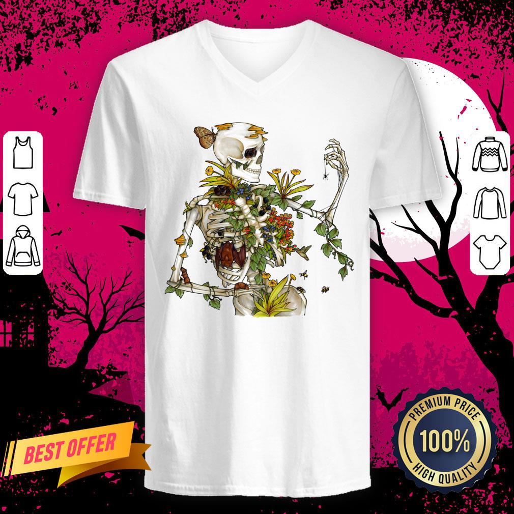 Bones And Botany Day Of The Dead Dia De Muertos Shirt