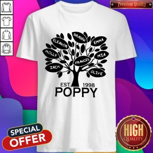 Coolspod Personalized EST 1998 Poppy Tree Shirt