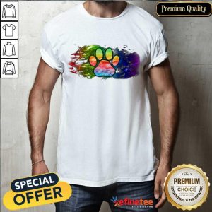 Premium Pisces Dog Paw Color Shirt