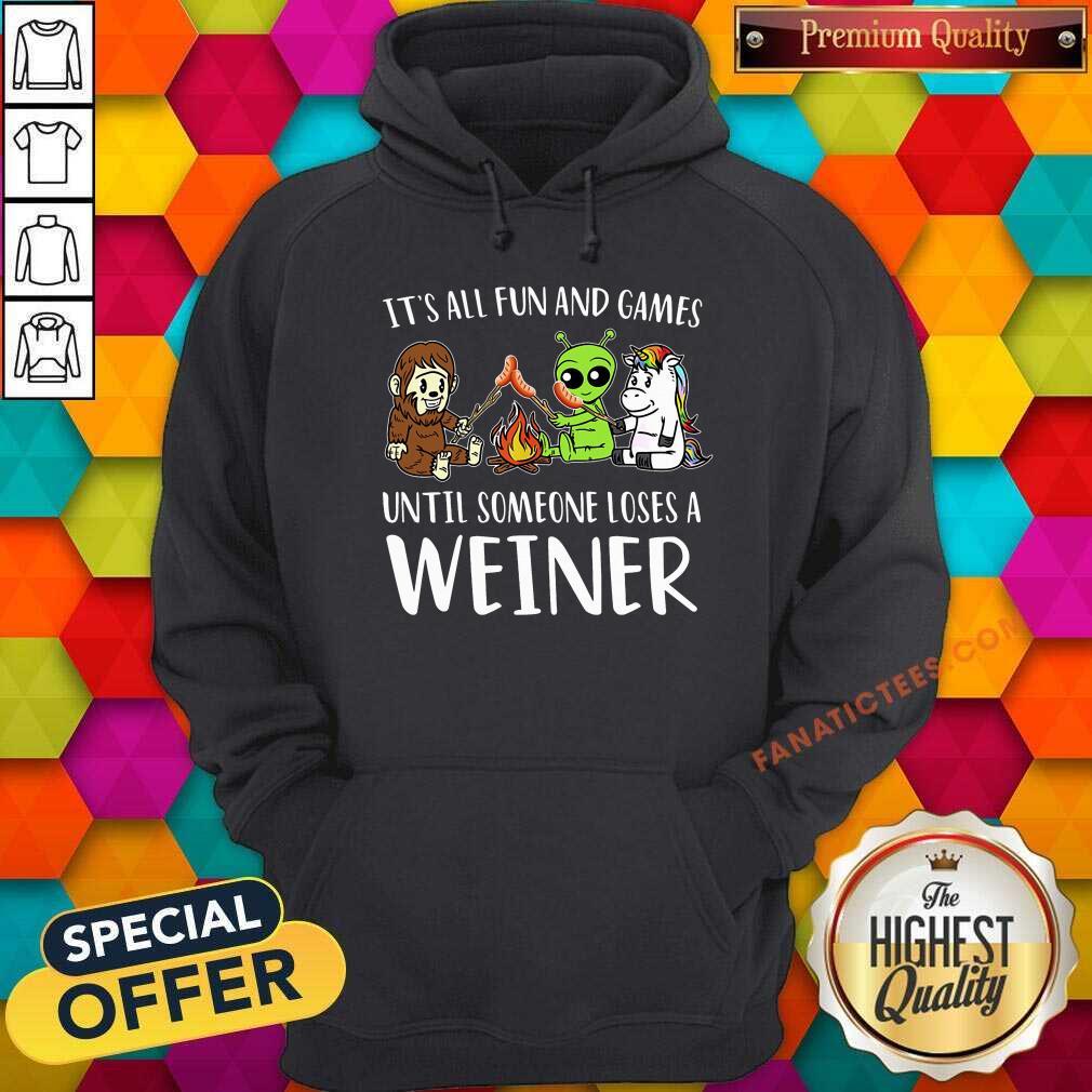 Camping It's All Fun And Games Weiner Shirt