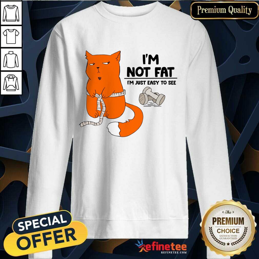 Cat I'm Not Fat I'm Just Easy To See Shirt