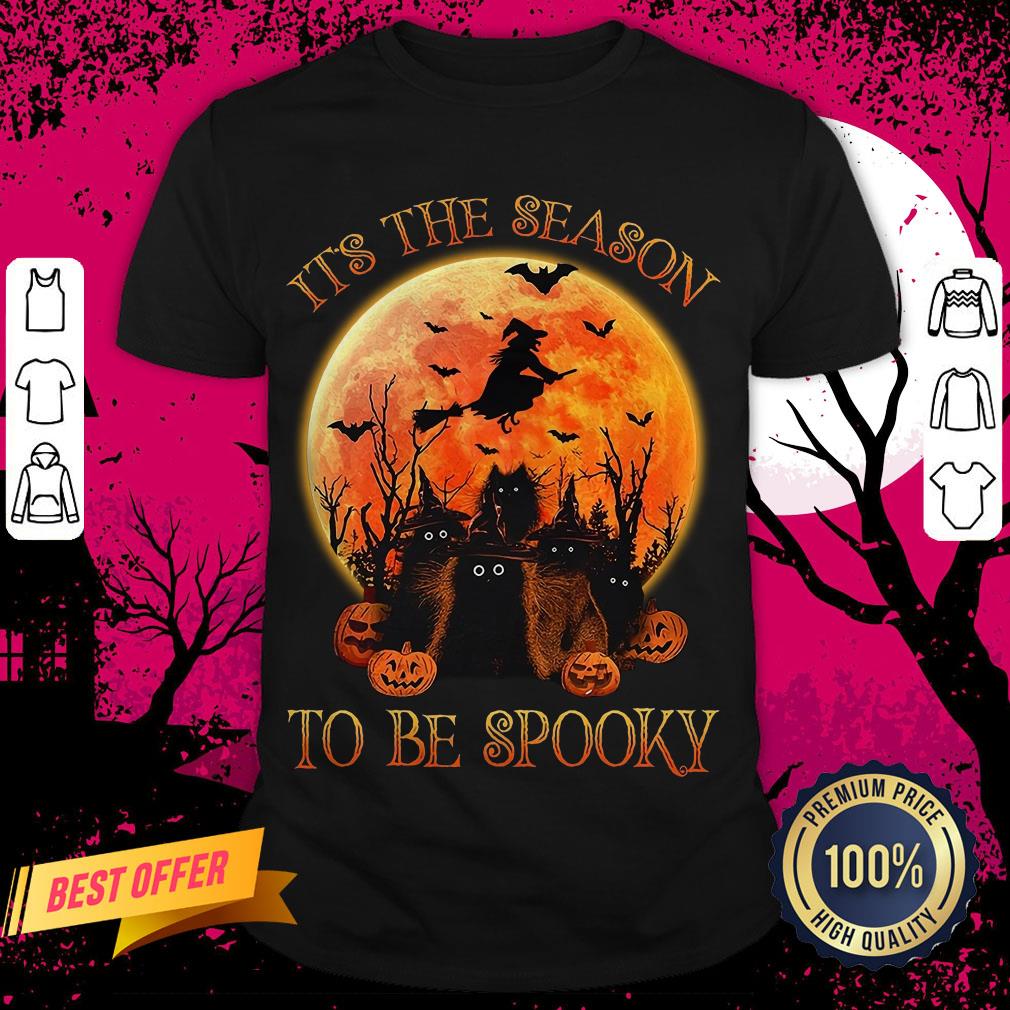 Cat It's The Season To Be Spooky Halloween Shirt