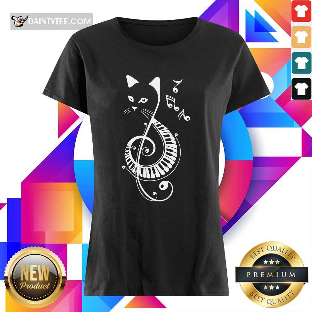Cat Music Note Shirt