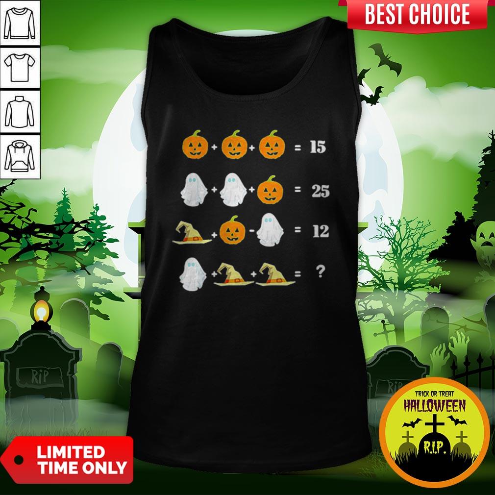Cool Halloween Math Equations For Math Teachers Shirt