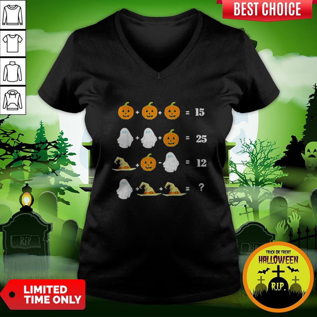Cool Halloween Math Equations For Math Teachers Shirt