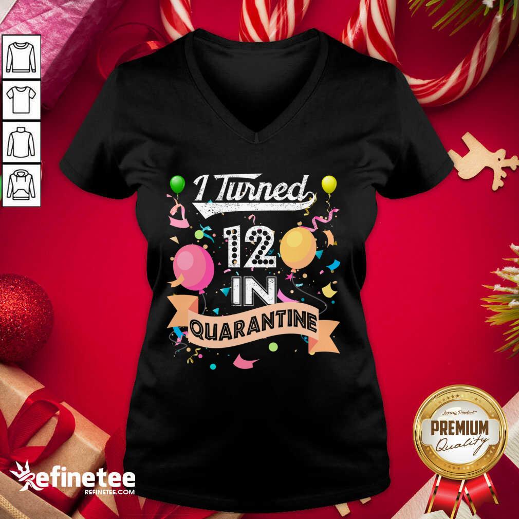 Cool I Turned 12 in Quarantine 12nd Birthday 2021 Shirt
