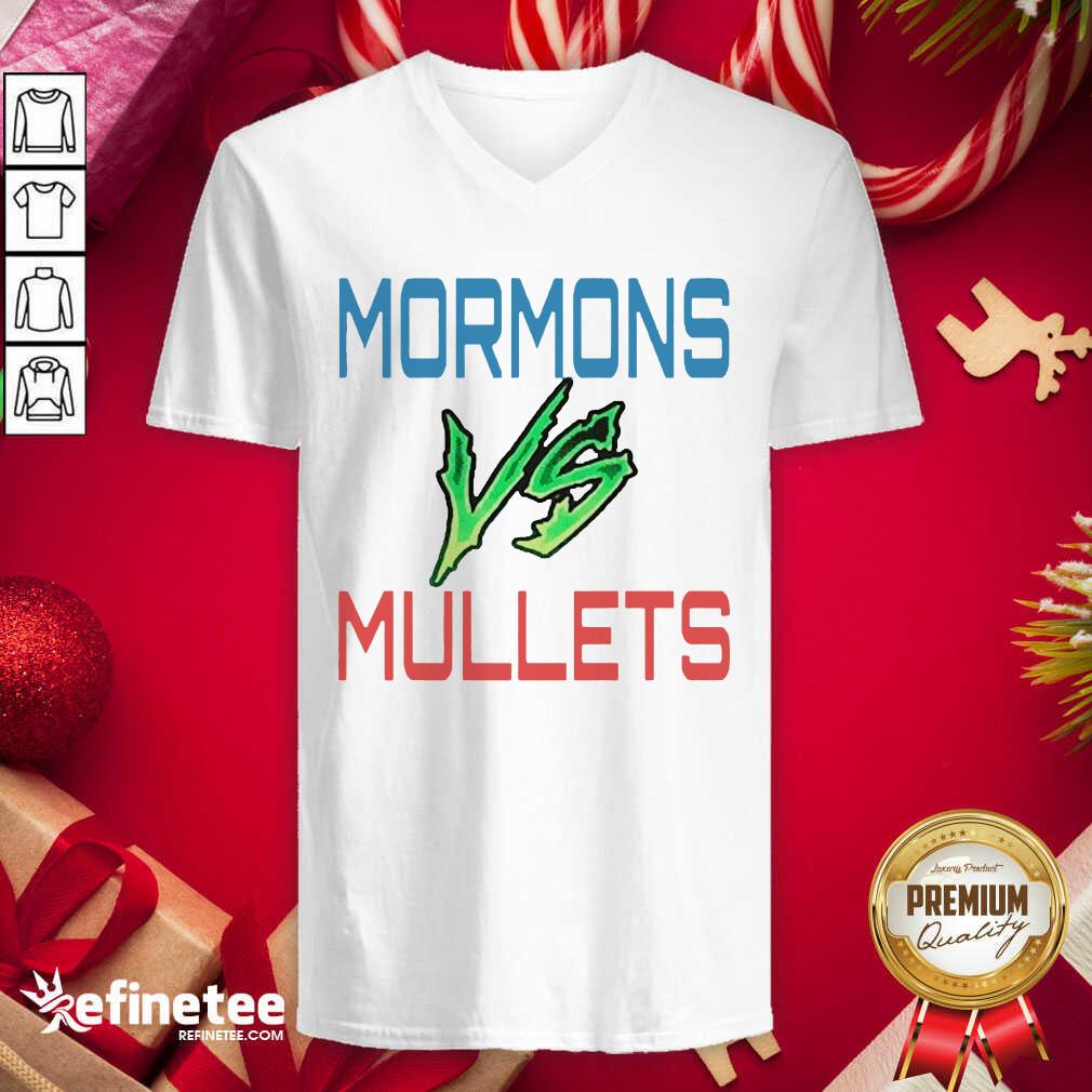 Cool Mormons Vs Mullets Shirt