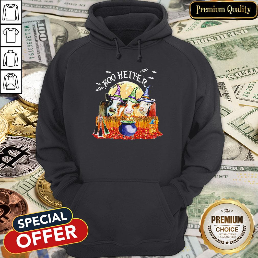 Cows Witch Boo Helfer Halloween Shirt