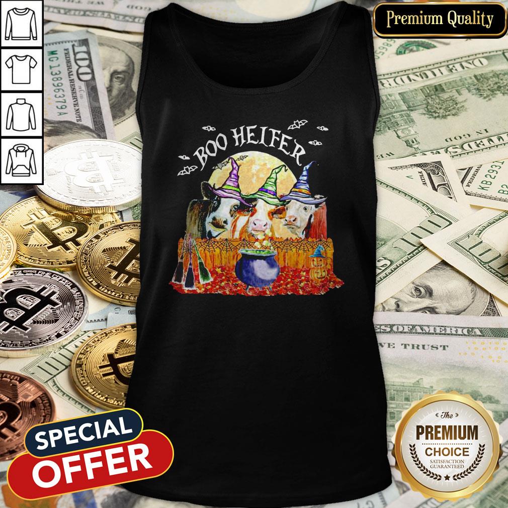 Cows Witch Boo Helfer Halloween Shirt