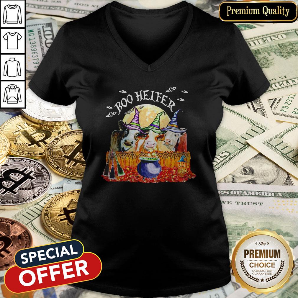 Cows Witch Boo Helfer Halloween Shirt