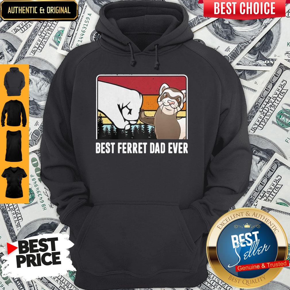 Cute Best Ferret Dad Ever Happy Father's Day Vintage Shirt