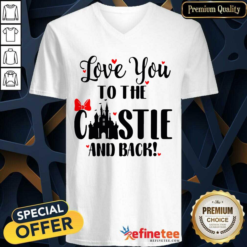 Cute Disney Love You To The Castle And Back Valentines Day Shirt