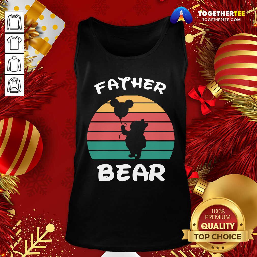 Cute Father Bear Disney Vintage Retro Shirt