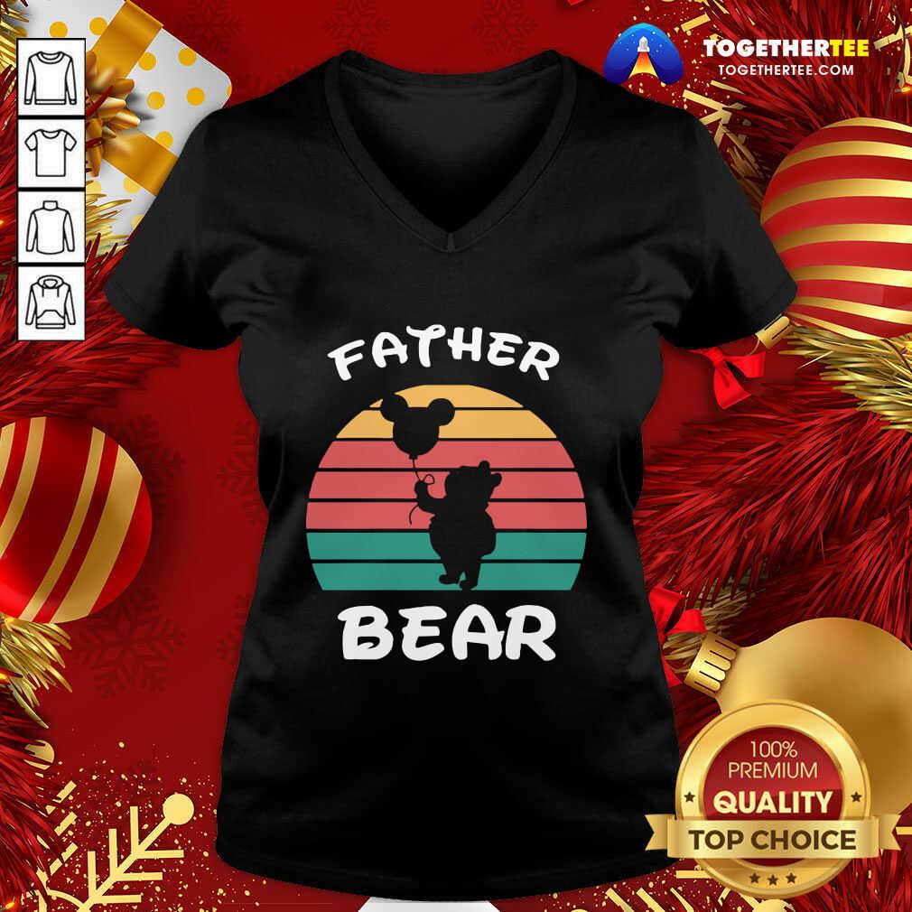 Cute Father Bear Disney Vintage Retro Shirt
